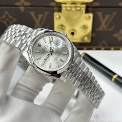 Đồng Hồ Rolex DateJust 126200 Replica 11 Mặt Bạc Dây Đeo Jubilee Nhà Máy VS 36mm (3)