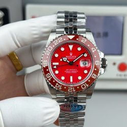 Đồng Hồ Rolex GMT-Master II Replica 11 Mặt Số Màu Đỏ Máy Calibre 3285 Super Clone 40mm (2)