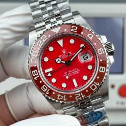 Đồng Hồ Rolex GMT-Master II Replica 11 Mặt Số Màu Đỏ Máy Calibre 3285 Super Clone 40mm (2)