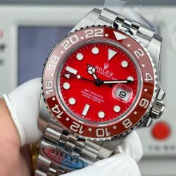Đồng Hồ Rolex GMT-Master II Replica 11 Mặt Số Màu Đỏ Máy Calibre 3285 Super Clone 40mm (2)