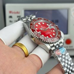 Đồng Hồ Rolex GMT-Master II Replica 11 Mặt Số Màu Đỏ Máy Calibre 3285 Super Clone 40mm (2)