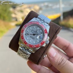 Đồng Hồ Rolex GMT-Master II Replica 11 Mặt Số Thiên Thạch Viền Màu Đỏ 40mm (2)