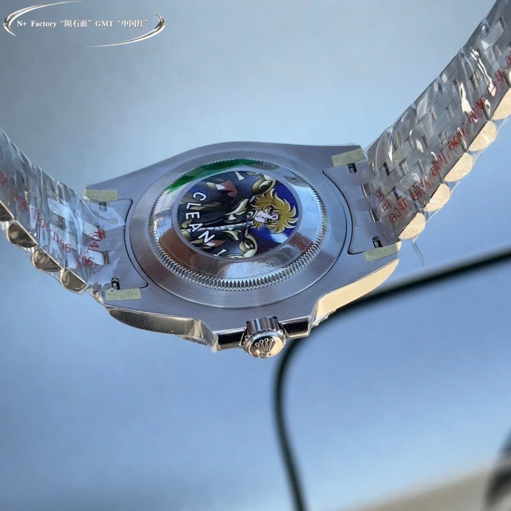 Đồng Hồ Rolex GMT-Master II Replica 11 Mặt Số Thiên Thạch Viền Màu Đỏ 40mm (2)