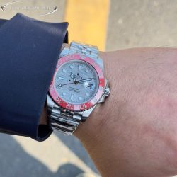 Đồng Hồ Rolex GMT-Master II Replica 11 Mặt Số Thiên Thạch Viền Màu Đỏ 40mm (2)