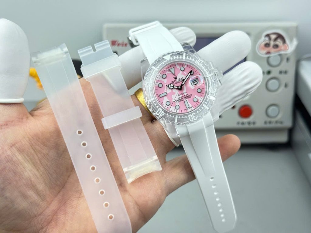 Đồng Hồ Rolex Submariner Phantomlab Chế Tác Mặt Hồng Máy Cơ Tự Động Thuỵ Sỹ 40mm (1)