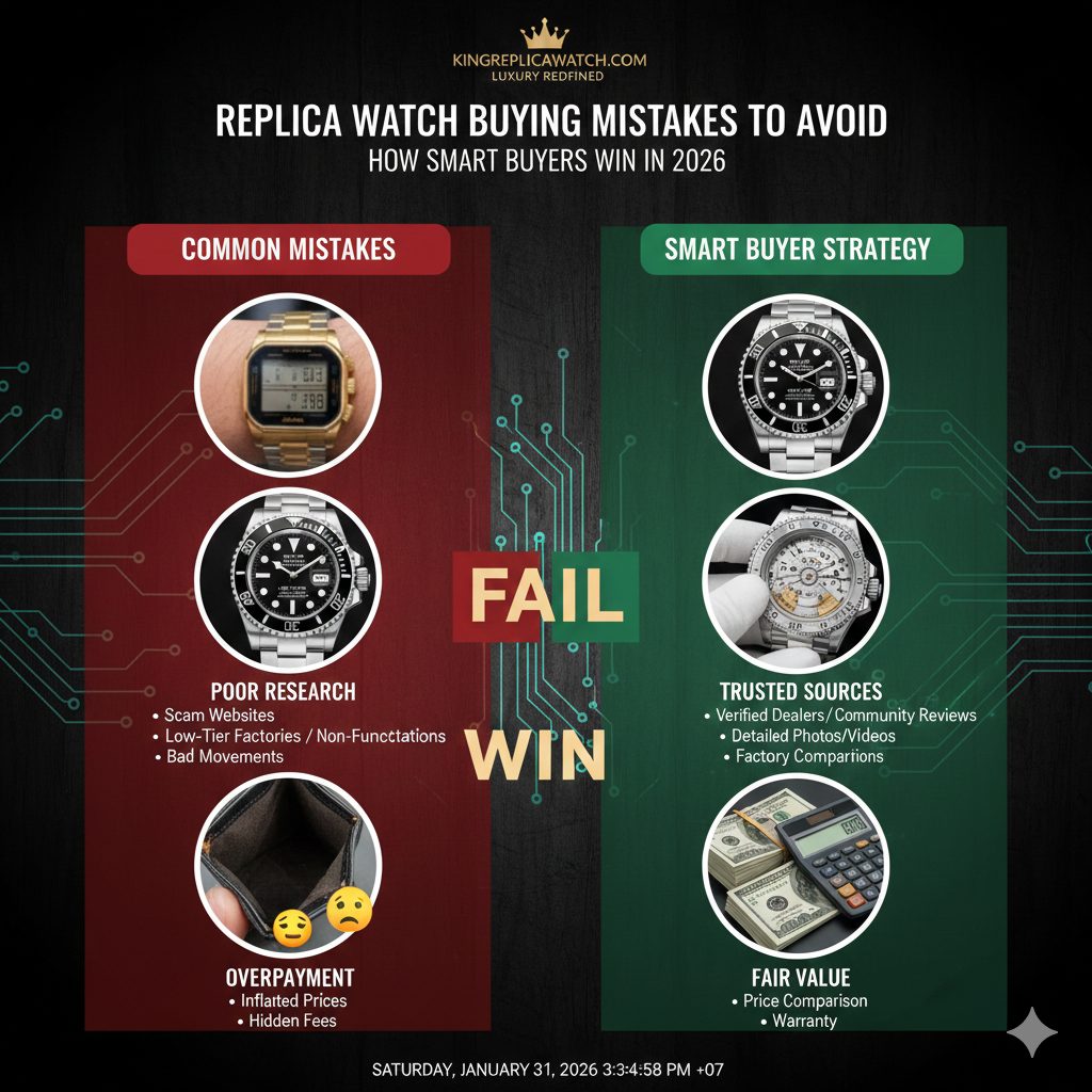 Replica Watch Buying Mistakes to Avoid – How Smart Buyers Win in 2026