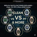 Replica Watch Factories Explained – Clean, VS, ZF, PPF & More (2026 Guide) (1)