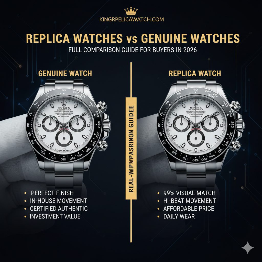 Replica Watches vs Genuine Watches – Real-World Comparison for Buyers in 2026