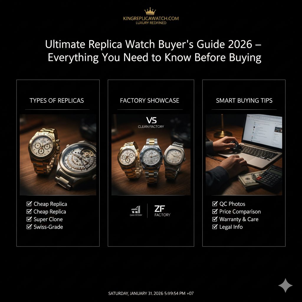 Ultimate Replica Watch Buyer’s Guide 2026 – Everything You Need to Know Before Buying (1)